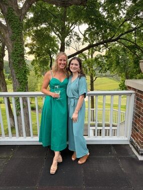 Astr The Label Teal Green Midi Dress